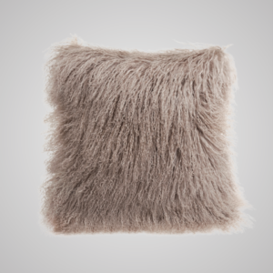 Tibetan Sheepskin Cushion 41cm Birch